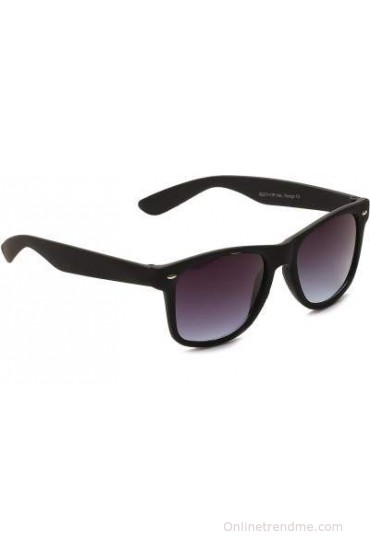 Camerii Wayfarers Black Rectangular Sunglasses